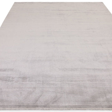 Kuza Plain Stripe Modern Abstract Distressed Shimmer Hi-Lo Textured Soft Velvety Touch High-Density Durable Easy-Care Short Pile Silver Rug-Asiatic Carpets-Rug Love - The Most Loved Rug Store